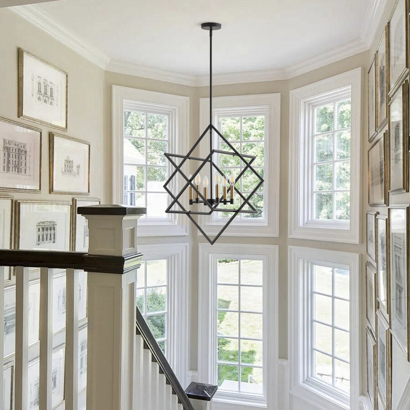 Wade Logan® Camerlengo 6-Light Rustic Farmhouse Lantern Adjustable